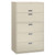 Brigade 600 Series Lateral File, 4 Legal/Letter-Size File Drawers, 1 Roll-Out File Shelf, Light Gray, 42" x 18" x 64.25 [SKU: HON695LQ]