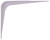 ProSource 21138PHL-PS Shelf Bracket, 65 lb/Pair, 6 in L, 5 in H, Steel, White [SKU: ORG1570159]