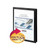 Frame View Poly Two-Pocket Folder, 100-Sheet Capacity, 11 x 8.5, Clear/Black, 5/Pack [SKU: SMD87705]