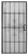 Precision Regal Series 3818BK2668 Door Screen, 80 in L, 30 in W, Steel, Black [SKU: ORG9346826]