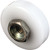Prime-Line M 6001 Shower Door Roller, Flat Edge, Plastic/Steel, White, For: 3/4 in Tall, J-Shaped Tracks [SKU: ORG7629777]