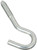 National Hardware 2156BC Series N220-889 Screw Hook, 3/8 in Opening, 4-7/8 in L, Steel, Zinc [SKU: ORG1138023]