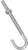 BOLT J-HOOK 1/4X4IN ZINC [SKU: ORG1381664]