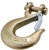 National Hardware 3256BC Series N830-318 Clevis Slip Hook with Latch, 3/8 in, 6600 lb Working Load, Steel, Yellow Chrome [SKU: ORG7183197]