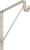 National Hardware S822-093 Shelf and Rod Bracket, 125 lb, Steel, Satin Nickel [SKU: ORG2049211]