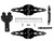 National Hardware Deluxe N109-306 Latch Decorative Strap Hinge Gate Kit, Heavy-Duty, Steel, Black [SKU: ORG7453319]