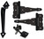 National Hardware DPV878 Series N343-467 Self-Latching Gate Kit, Steel, Black, 1-Piece [SKU: ORG7175193]