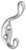 National Hardware MPB166 N327-197 Coat and Hat Hook, 75 lb, Zinc, Nickel [SKU: ORG7176431]