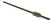 CMC TP125PGN070 T-Post, 7 ft H, Steel, Green/White [SKU: ORG6229363]