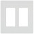 Lutron CW-2-WH Wallplate, 4.69 in L, 4-3/4 in W, 2 -Gang, Plastic, White, Gloss [SKU: ORG8499824]