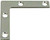 National Hardware 117BC Series N266-486 Corner Brace, 2 in L, 3/8 in W, 2 in H, Steel, Zinc, 0.07 Thick Material [SKU: ORG5679592]