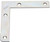 National Hardware 117BC Series N234-955 Corner Brace, 5 in L, 7/8 in W, 4.87 in H, Steel, Zinc, 0.07 Thick Material [SKU: ORG7146798]