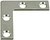 National Hardware 115BC Series N266-460 Corner Brace, 1-1/2 in L, 3/8 in W, 1-1/2 in H, Steel, Zinc, 0.07 Thick Material [SKU: ORG7901952]
