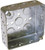 Orbit D4SB-50 Switch Box, 2 -Gang, 16 -Knockout, 1/2 in Knockout, Steel, Gray, Galvanized [SKU: ORG6150825]