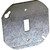 Orbit 4RC-TS Cover Plate, 4 in Dia, 4 in L, 4 in W, Round, Steel, Silver, Galvanized [SKU: ORG6290191]