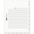 Medical Chart Index Divider Sheets, Untabbed, 11 x 8.5, White, 400/Box [SKU: TAB54520]