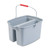 19 Quart Double Utility Pail, Plastic, Gray, 18 x 14.5 x 10 [SKU: RCP262888GY]