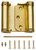 National Hardware N100-049 Spring Hinge, Steel, Satin Brass, Surface Mounting, 12 lb [SKU: ORG7174519]