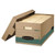 STOR/FILE Medium-Duty 100% Recycled Storage Boxes, Legal Files, 15.88" x 25.38" x 10.25", Kraft/Green, 12/Carton [SKU: FEL1270201]