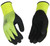 HYDROFLECTOR 1786P-L Waterproof Protective Gloves, Men's, L, Knit Wrist Cuff, Latex Coating, Acrylic Glove, Black/Green [SKU: ORG8635211]