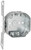 RACO 164 Octagonal Box, 4 in OAW, 1-1/2 in OAD, 7 in OAH, 1 -Gang, 2 -Knockout, Steel Housing Material, Gray [SKU: ORG6641112]