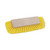 Dual-Surface Scrub Brush, Yellow Polypropylene Bristles, 10" Brush, Plastic Handle [SKU: BWK3410]