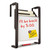 Hanging File Pocket with Dry Erase Board, 3 Sections, Letter Size, 15" x 4", x 20", Black [SKU: QRTOFD]