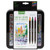 Brush and Detail Dual Ended Markers, Extra-Fine Brush/Bullet Tips, Assorted Colors, 16/Set [SKU: CYO586501]