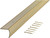 M-D 79103 Stair Edging, 73.63 in L, 1.28 in W, Aluminum, Satin Brass [SKU: ORG2023554]