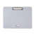 Plastic Brushed Aluminum Clipboard, Landscape Orientation, 0.5" Clip Capacity, Holds 11 x 8.5 Sheets, Silver [SKU: UNV40302]