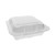 Vented Foam Hinged Lid Container, Dual Tab Lock, 8.42 x 8.15 x 3, White, 150/Carton [SKU: PCTYTD188010000]