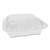 Vented Foam Hinged Lid Container, Dual Tab Lock, 3-Compartment, 8.42 x 8.15 x 3, White, 150/Carton [SKU: PCTYTD188030000]