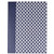 Casebound Hardcover Notebook, 1 Subject, Wide/Legal Rule, Dark Blue/White Cover, 10.25 x 7.63, 150 Sheets [SKU: UNV66351]