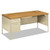 Metro Classic Series Left Pedestal "L" Workstation Desk, 66" x 30" x 29.5", Harvest/Putty [SKU: HONP3266LCL]
