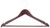 Simple Spaces HEA00040G Cloth Hanger Set, 6.6 lb Capacity, Steel/Wood, Mahogany [SKU: ORG0637454]