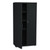 Rough n Ready Storage Cabinet, Three-Shelf, 33w x 18d x 66h, Black [SKU: ICE92551]