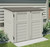 Suncast Stow-Away BMS2500 Storage Shed, 34 cu-ft Capacity, 4 ft 5 in W, 2 ft 8-1/4 in D, 3 ft 9-1/2 in H, Resin [SKU: ORG8518490]