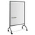 Impromptu Magnetic Whiteboard Collaboration Screen, 42w x 21.5d x 72h, Black/White [SKU: SAF8511BL]