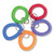 Wrist Key Coil Key Organizers, Blue/Green/Orange/Purple/Red, 10/Pack [SKU: CNK565104]