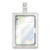 MyID Leather ID Badge Holder, Vertical/Horizontal, 2.5 x 4, Silver [SKU: COS075004]