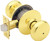 Schlage Plymouth Series F40 PLY 605 Privacy Door Knob, Brass, Brass [SKU: ORG6586259]