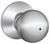 Schlage Orbit Series F40 ORB 626 Privacy Door Knob, Satin Chrome [SKU: ORG6119572]