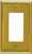 Amerelle 163RBR Wallplate, 4-15/16 in L, 2-7/8 in W, 1 -Gang, Steel, Polished Brass [SKU: ORG8151698]