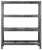 GLADIATOR GARS604TEG Rack Shelf, 7200 lb Capacity, 4-Shelf, 60 in OAW, 18 in OAD, 72 in OAH, Hammered Granite [SKU: ORG9897059]