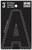 HY-KO 30400 Series 30411 Die-Cut Letter, Character: A, 3 in H Character, Black Character, Vinyl [SKU: ORG3204468]