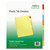 Plastic Insertable Dividers, 8-Tab, 11 x 8.5, Assorted Tabs, 1 Set [SKU: AVE11467]