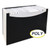 21-Pocket Stand-Up Design Expanding File, 12" Expansion, 21 Sections, 1/5-Cut Tabs, Legal Size, Black [SKU: CLI48221]