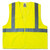GloWear 8210HL Class 2 Economy Vest, Polyester Mesh, Hook Closure, Large to X-Large, Lime [SKU: EGO21025]