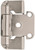 Amerock BPR7550G10 Hinge, 1/2 in Overlay, Satin Nickel [SKU: ORG7464845]
