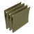Hanging Box Bottom File Pockets, 1 Section, 3.5" Capacity, Letter Size, Standard Green, 10/Box [SKU: UNV14160]